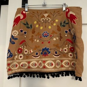 Woman’s embroidered skirt